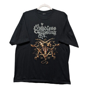 Y2K Mid 2000s Godless Rising Trumpets of Triumph Metal T shirt